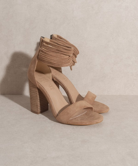 OASIS SOCIETY Blair Ankle Strap Block Heel