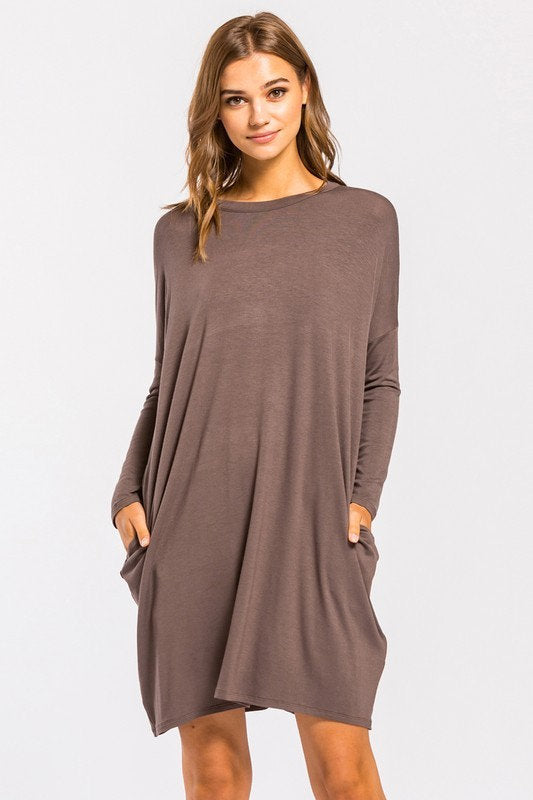 Cameron Jersey Dress Mocha