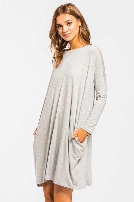 Cameron Jersey Dress Gray