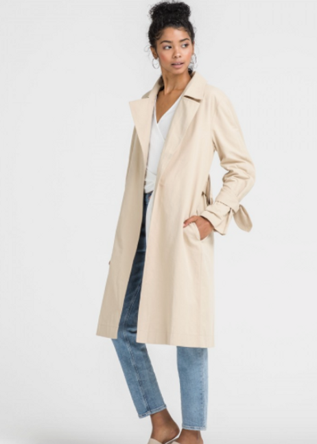 Lush Khaki Belted Coat