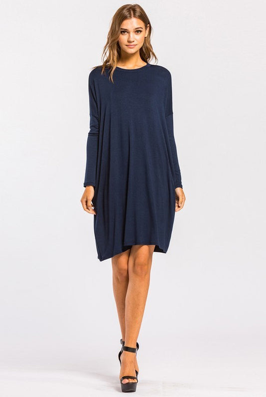 Cameron Jersey Dress Navy