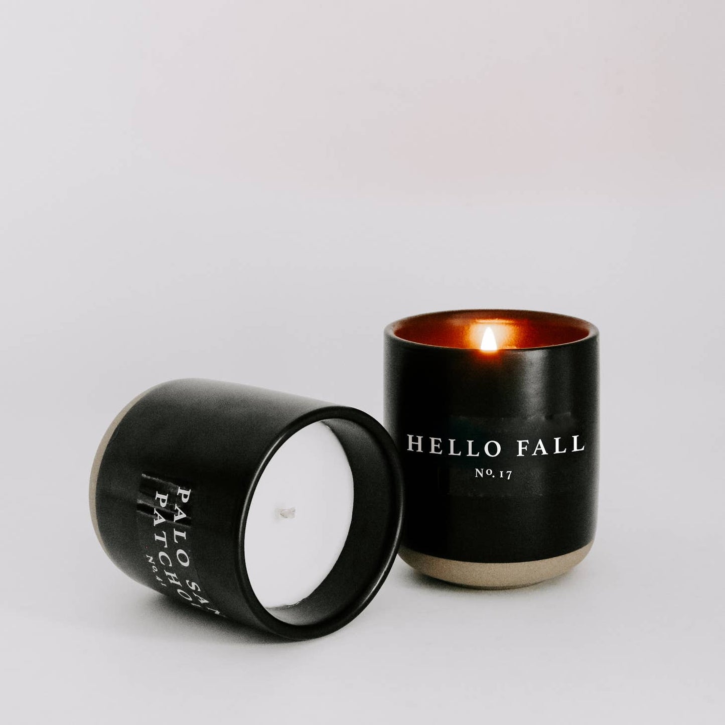 Hello Fall Soy Candle Stoneware Jar