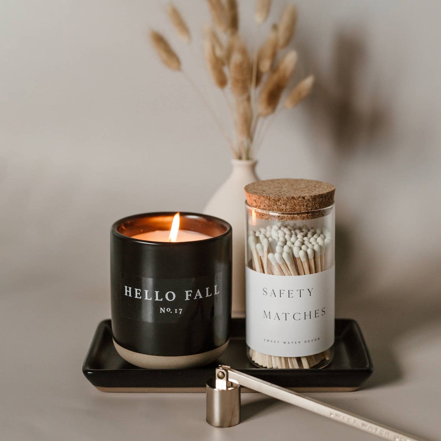 Hello Fall Soy Candle Stoneware Jar